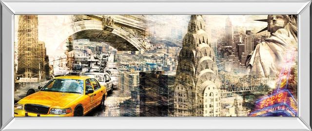 Classy Living Sola B. Downtown New York 42"W Wall Art-0