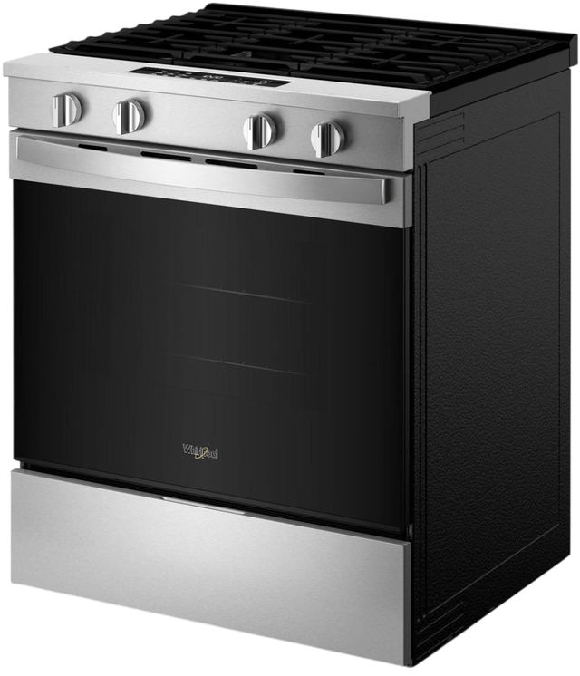 Whirlpool® 30'' Stainless Steel Smart Slide-In Gas Range with Air Cooking Technology and Steam Clean-3