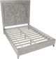 Modus Furniture Boho Chic Washed White Full Carved Platform Bed-4