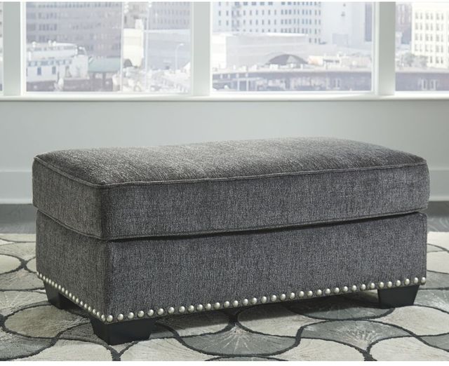 Benchcraft® Locklin Carbon Ottoman-3