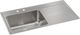 Elkay Lustertone® Classic Lustrous Satin 43" x 22" x 10" 2-Hole Single Bowl Drop-In Sink with Left Drainboard-0
