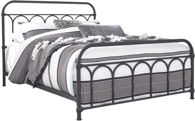 Signature Design by Ashley® Nashburg Black Queen Metal Rod Bed-4