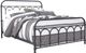 Signature Design by Ashley® Nashburg Black Queen Metal Rod Bed-3