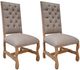International Furniture Direct Marquez Beige/Brown Upholstered Dining Chair-1