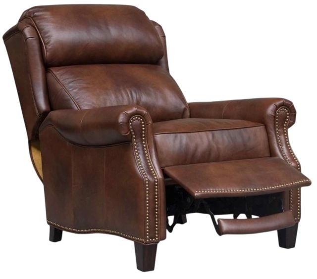 BarcaLounger® Meade Worthington Cognac Leather Manual Recliner-1