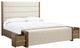 Signature Design by Ashley® Marxmore Brown Queen Upholstered Panel Storage Bed-2
