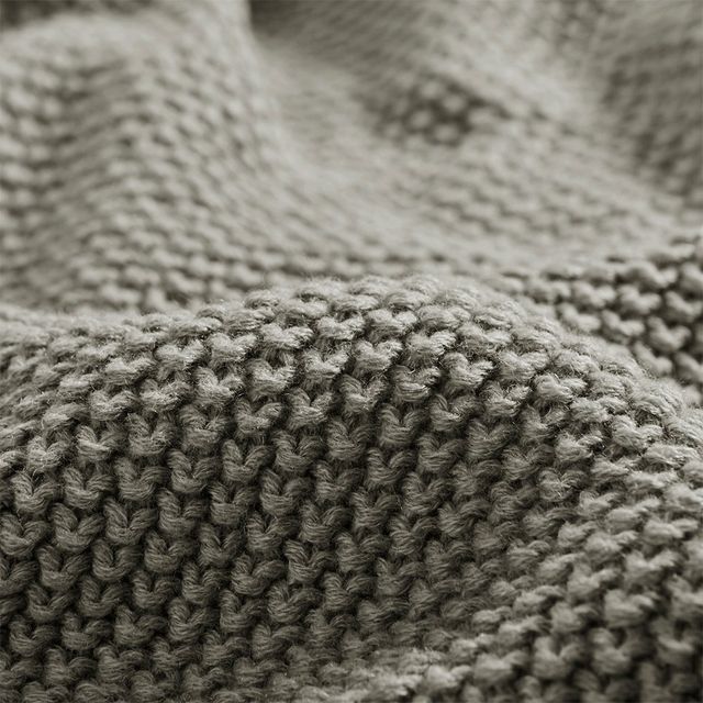 Olliix by INK+IVY Bree Knit Charcoal Twin Blanket-1