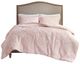 Olliix by Madison Park Arya Blush Twin Embroidered Medallion Faux Fur Ultra Plush Comforter Mini Set-0