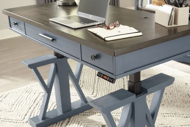 Parker House® Americana Modern Denim/Sable Power Lift Desk-2