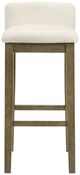 Armen Living Annikah 3-Piece Putty Brown/White Barstool Set-2