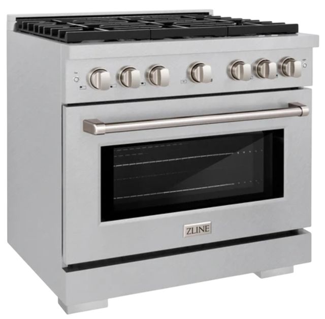 ZLINE 36" Satin Stainless Steel Pro Style Gas Range-3