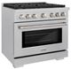 ZLINE 36" Satin Stainless Steel Pro Style Gas Range-3