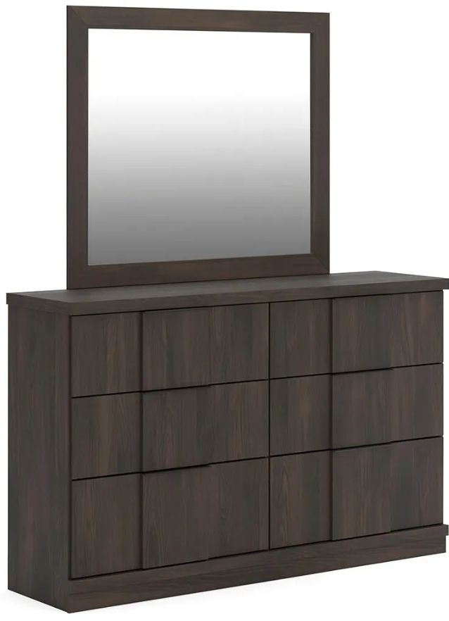 Signature Design by Ashley® Jadiston Dark Brown Dresser and Mirror-0