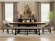 Espresso Dining Set, Dining Bench Free!-2