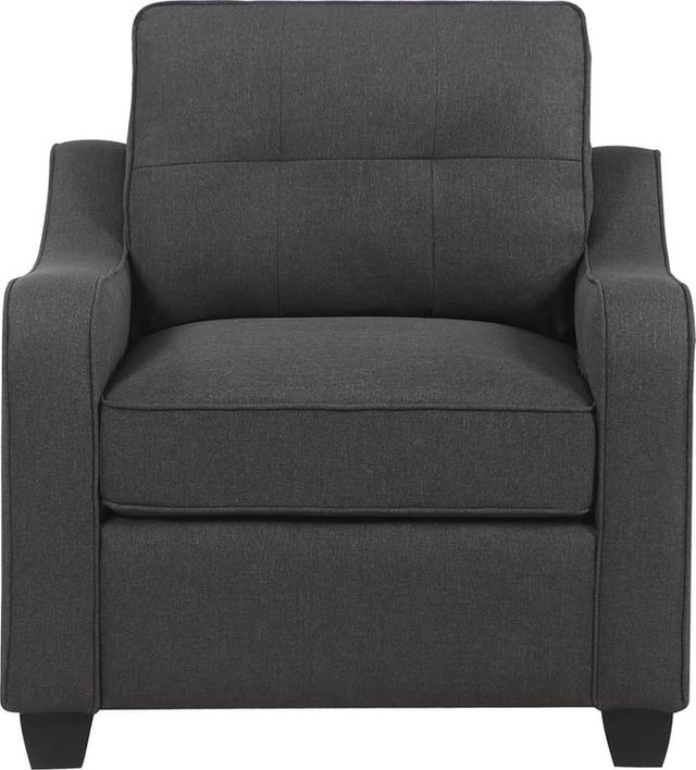 Coaster® Nicolette 2-Piece Dark Grey Living Room Set-2