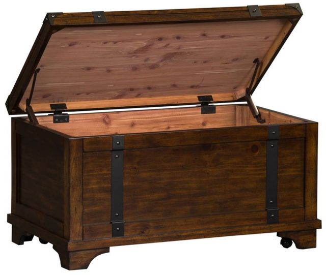 Liberty Furniture Aspen Skies 3-Piece Russet Brown Table Set-2