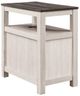 Signature Design by Ashley® Fendenmore Brown Gray End Table with Antique White Base-3