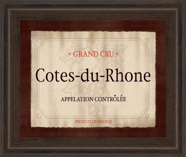 Classy Art Cote Du Rhone by Paola Viveiros Wall Art-0
