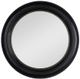 A & B Home Sable Black Round Mirror-0