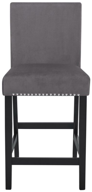 New Classic® Home Furnishings Celeste Espresso/Gray Counter Stool-2