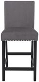New Classic® Home Furnishings Celeste Espresso/Gray Counter Stool-2