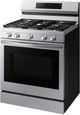 Samsung® 30" Fingerprint Resistant Stainless Steel Smart Freestanding Natural Gas Range with Built-in WiFi and No Preheat Air Fry-2