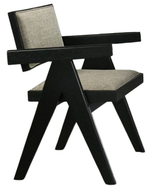 Furniture of America® Tottenham 2-Piece Black Arm Chair Set-0