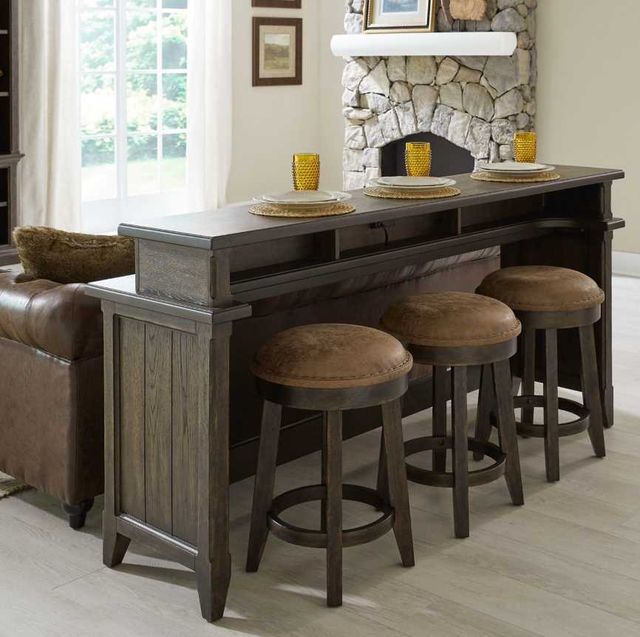 Liberty Furniture Paradise Valley 4-Piece Saddle Brown/Tobacco Dining Set-1