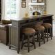 Liberty Furniture Paradise Valley 4-Piece Saddle Brown/Tobacco Dining Set-1