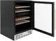ZLINE Autograph Edition Monument 24" Stainless Steel Freestanding Wine Cooler with Polished Gold Accents-3