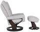 BenchMaster Solace Dove Culp/Slate Manual Recliner and Ottoman Set-2