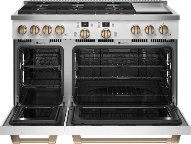 Café™ 48" Matte White Pro Style Dual Fuel Range-1