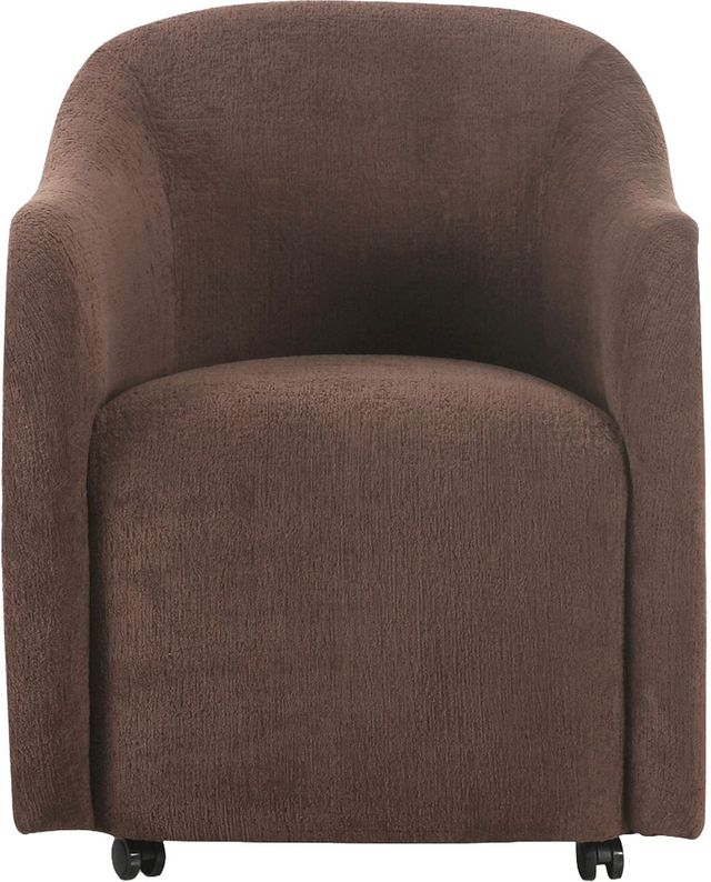 Moe's Home Collection Drava Dark Brown Rolling Dining Chair-1
