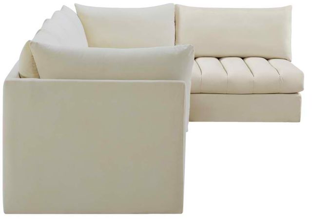 Meridian Furniture Jacob 5-Piece Cream 140" Modular Sectional-2