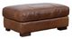 Soft Line Dallas Chestnut All Leather Ottoman-0