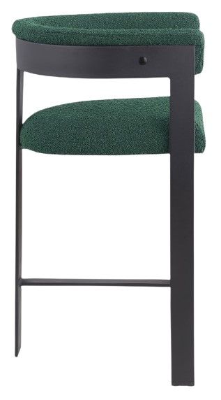 Meridian Furniture Romeo Green Boucle Counter Stool-3