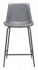 Zuo® Byron Gray Counter Chair-1
