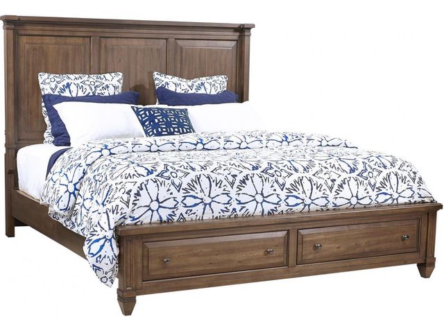 aspenhome® Thornton Sienna California King Storage Panel Bed-0