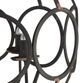 A & B Home Malin Matte Black 4-Light Orb Chandelier-2