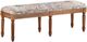 Crestview Collection Sophia Brown/Cream Upholstered Accent Bench-0