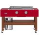 Caliber™ Signature Rockwell 60" 2-Burner Crimson Freestanding Liquid Propane Grill/Griddle Duo with Casters-0