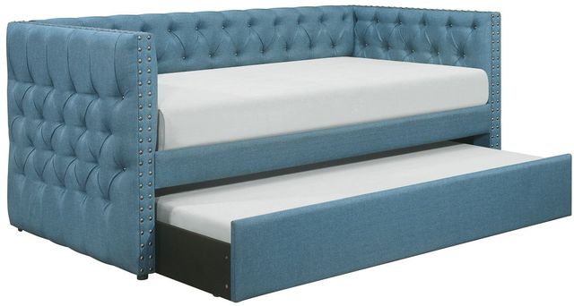Mazin Furniture Adalie Blue Twin Daybed with Trundle-0