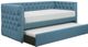 Mazin Furniture Adalie Blue Twin Daybed with Trundle-0
