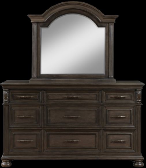 New Classic® Home Furnishings Balboa Walnut Dresser Mirror-2