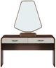 Michael Amini® Houston Walnut Vanity Desk and Mirror-1