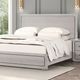 Furniture of America® Crowthorne 4-Piece White Oak Queen Bedroom Set-2