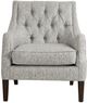 Olliix by Madison Park Grey Qwen Button Tufted Accent Chair-0