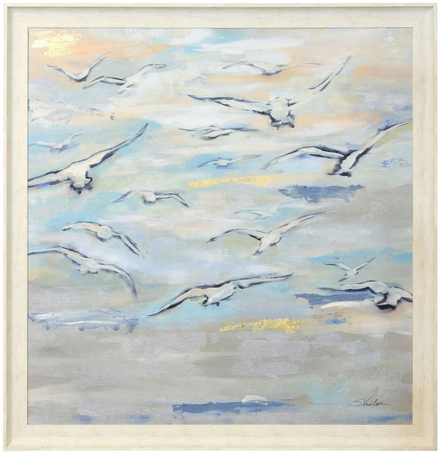 Stylecraft Birds and Whispy Clouds Wall Art-0