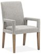 Magnussen Home® Lindon Belgian Wheat/Gray Dining Arm Chair with Upholstered Seat & Back-0