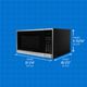 Danby® 1.3 Cu. Ft. Black and Stainless Steel Countertop Microwave-5